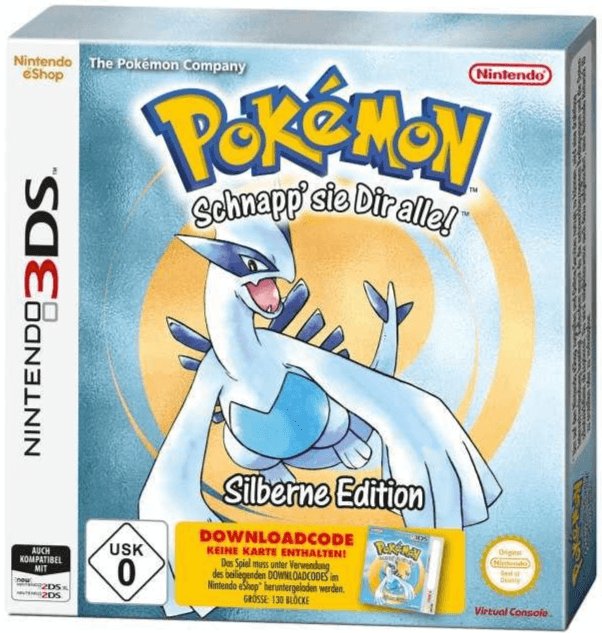 Pokemon Silver box art for Nintendo 3DS